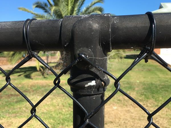 Black PVC Coated Chain-Link Fencing